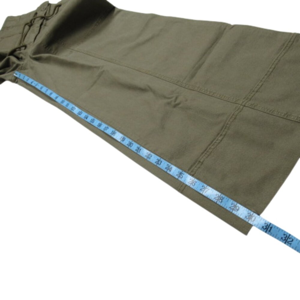 Anthropologie Maeve Utility Wide Leg Trousers Pants Green M - Picture 7 of 12